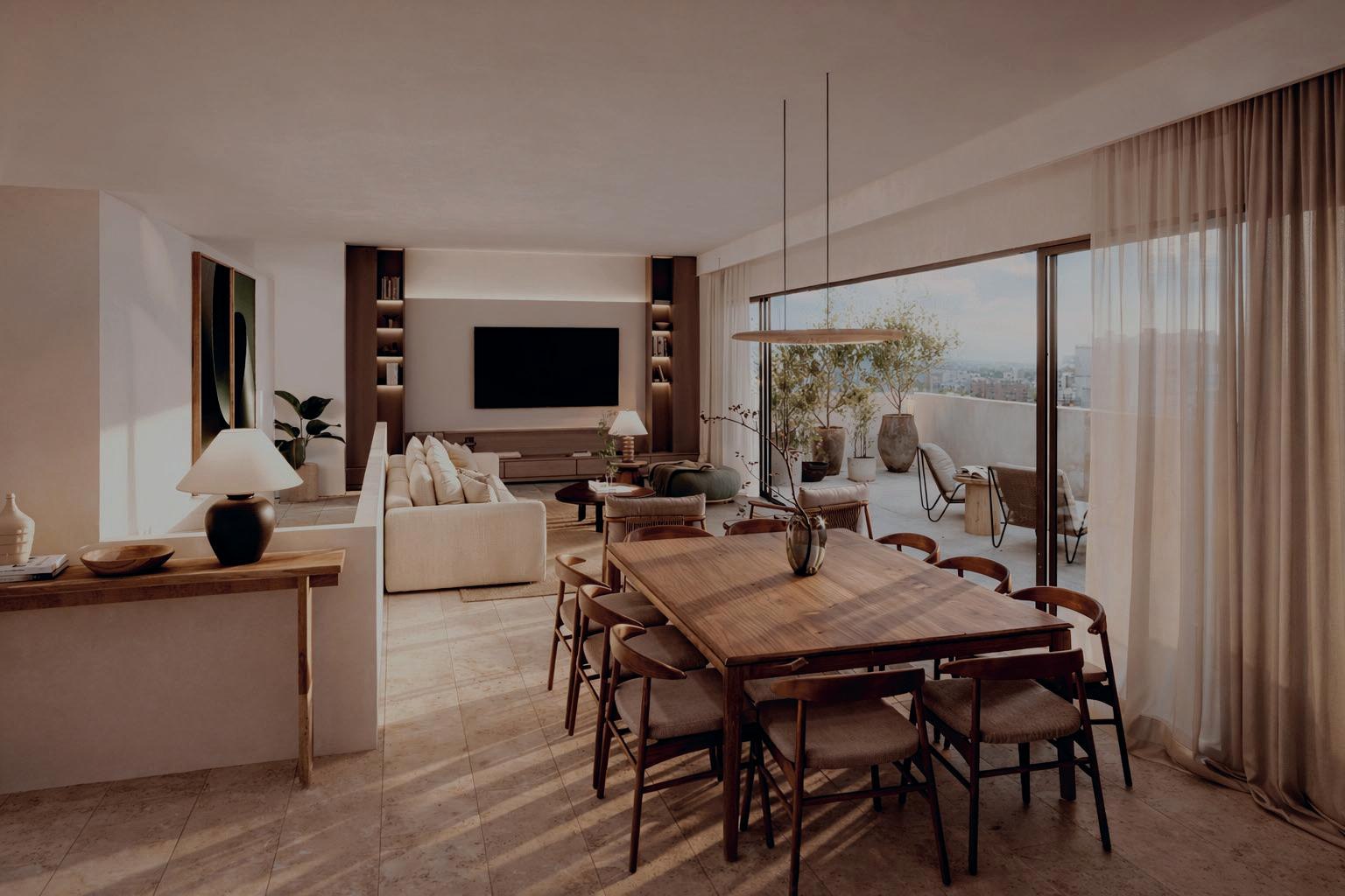 Comedor y sala de una residencia Montevideo
